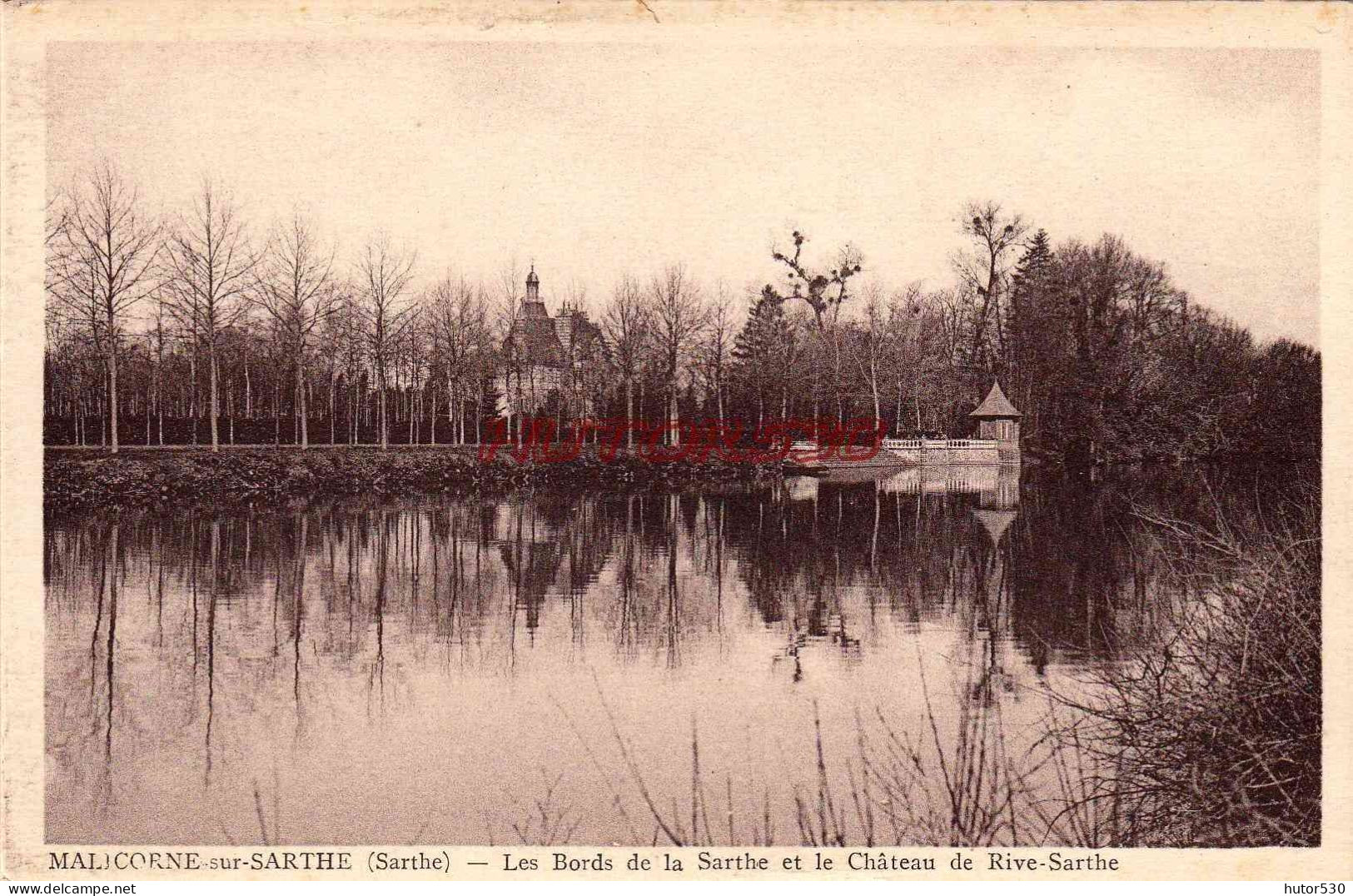 CPA MALICORNE SUR SARTHE - CHATEAU DE RIVE SARTHE - Malicorne Sur Sarthe