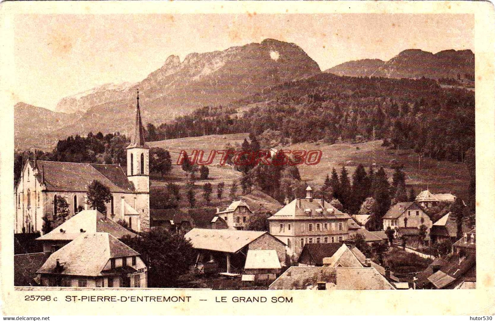 CPA SAINT PIERRE D'ENTREMONT - LE GRAND SOM - Saint-Pierre-d'Entremont