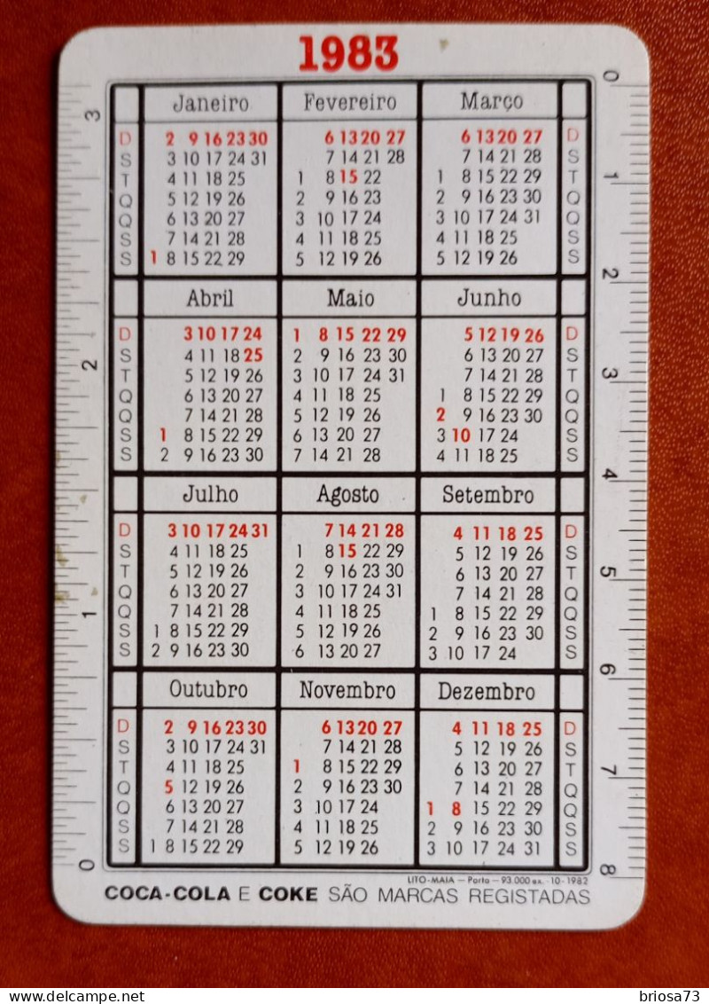 Calendrier De Poche, Coca-cola - Formato Piccolo : 1981-90