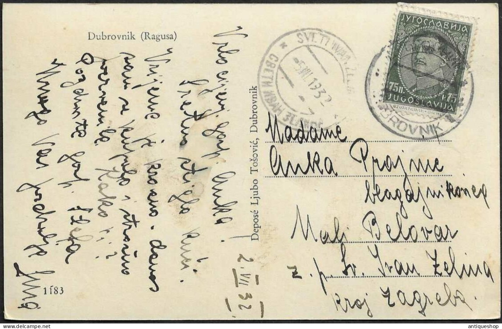 Croatia-----Dubrovnik (Ragusa)-----old Postcard - Croazia