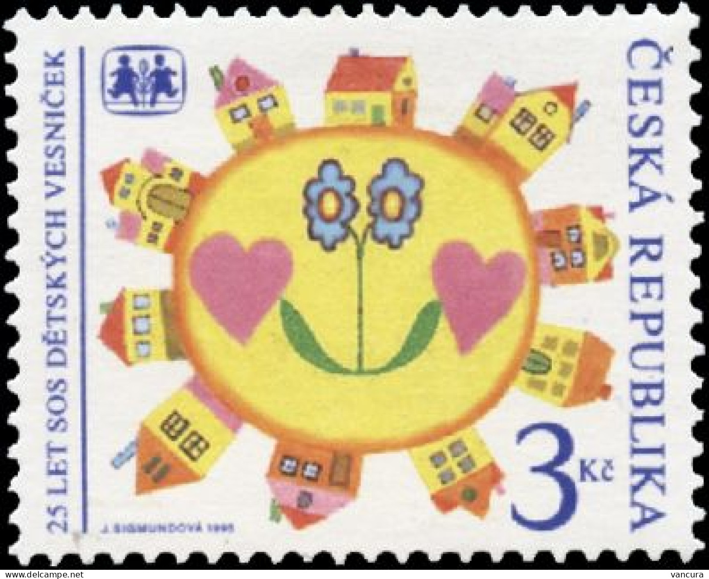 ** 88 Czech Republic 25 YEARS OF THE SOS VILLAGES 1995 - Unused Stamps