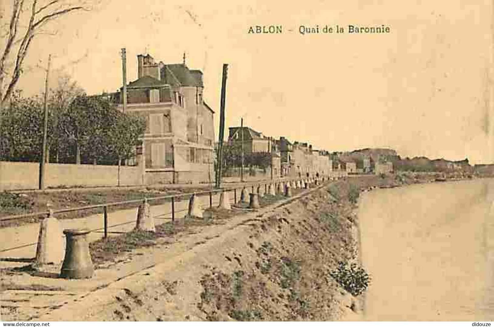 94 - Ablon - Quai De La Baronnie - Oblitération Ronde De 1928 - CPA - Voir Scans Recto-Verso - Ablon Sur Seine