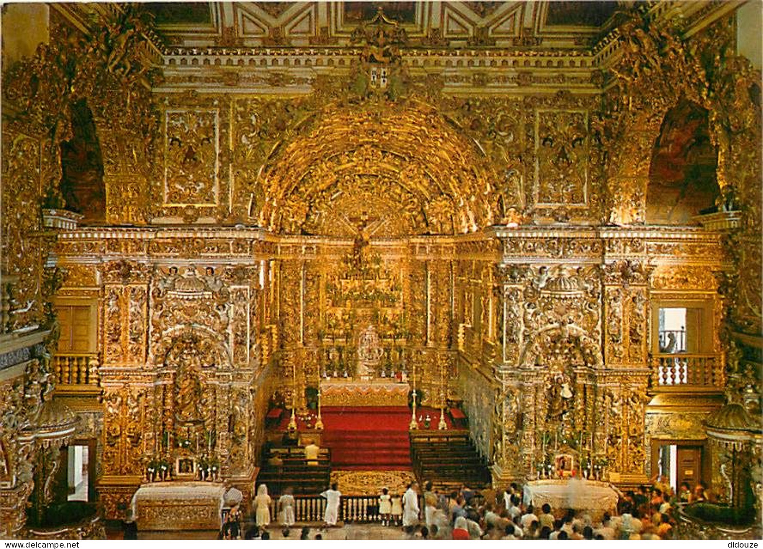 Brésil - Brasil - Salvador De Bahia - Igreja De Sao Francisco - Altar Mar - Sao Francisco Church - High Alfar - Intérieu - Salvador De Bahia