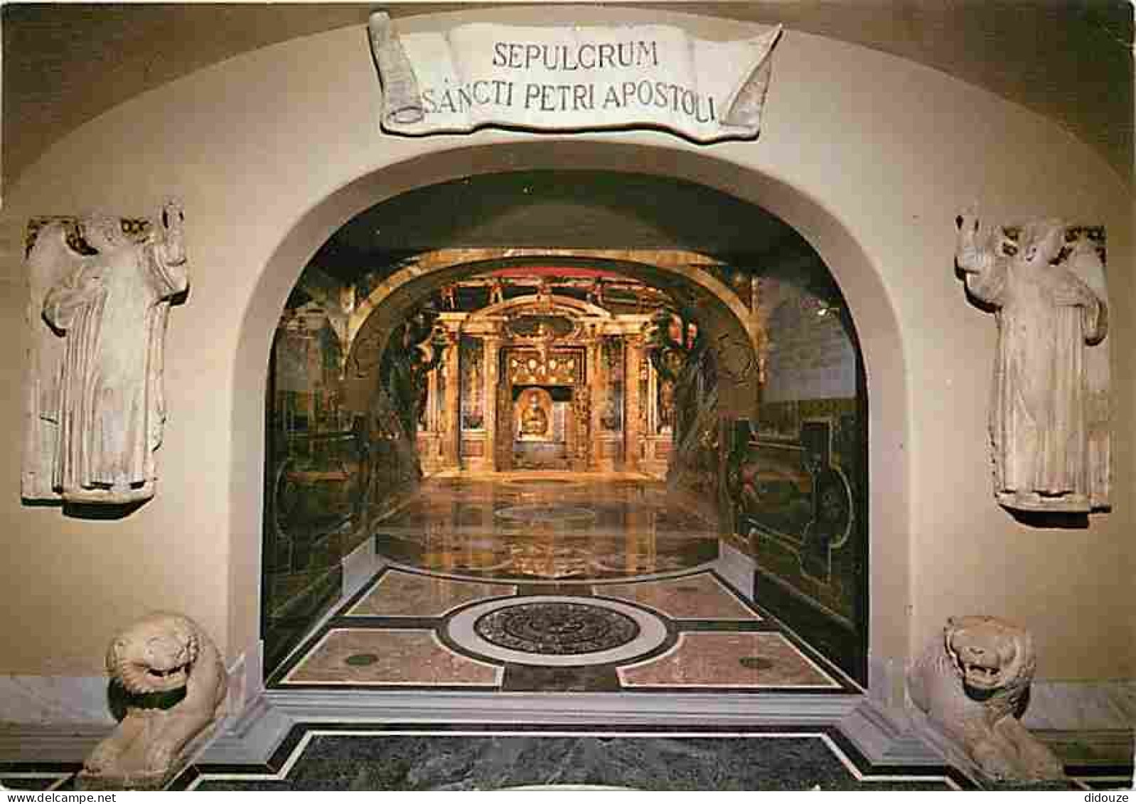 Vatican - Sacre Grotte Vaticane - Veduta Generale Della Confessio Sancti Petri - CPM - Voir Scans Recto-Verso - Vaticano (Ciudad Del)