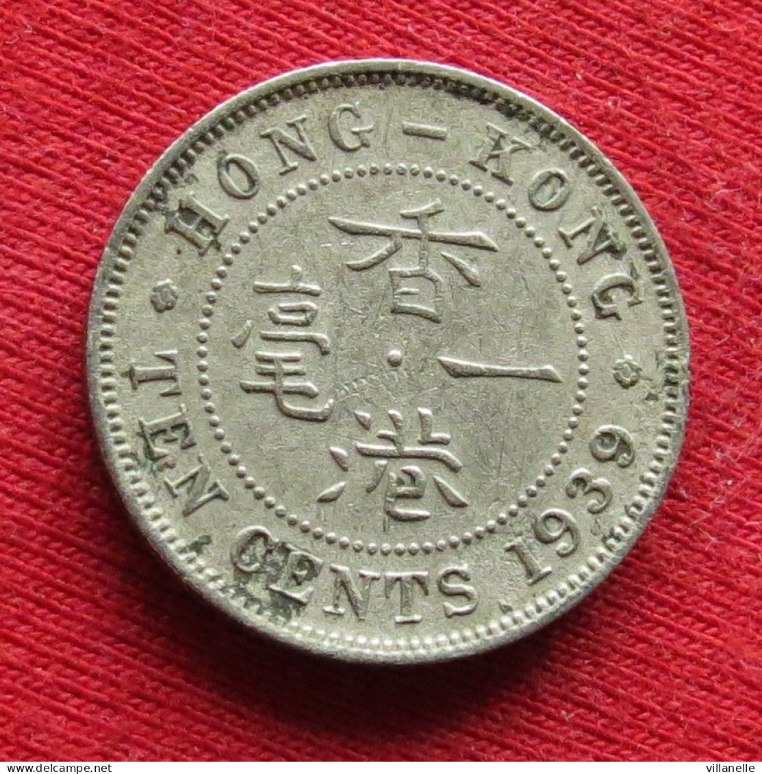 Hong Kong 10 Cents 1939 Hongkong Hong-Kong W ºº - Hong Kong