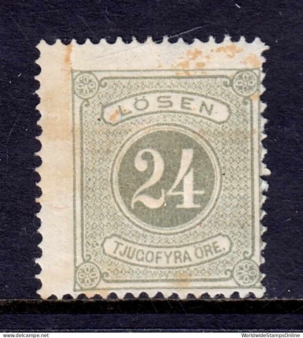 Sweden - Scott #J8 - MH - Toned Gum On Front - SCV $75 - Postage Due