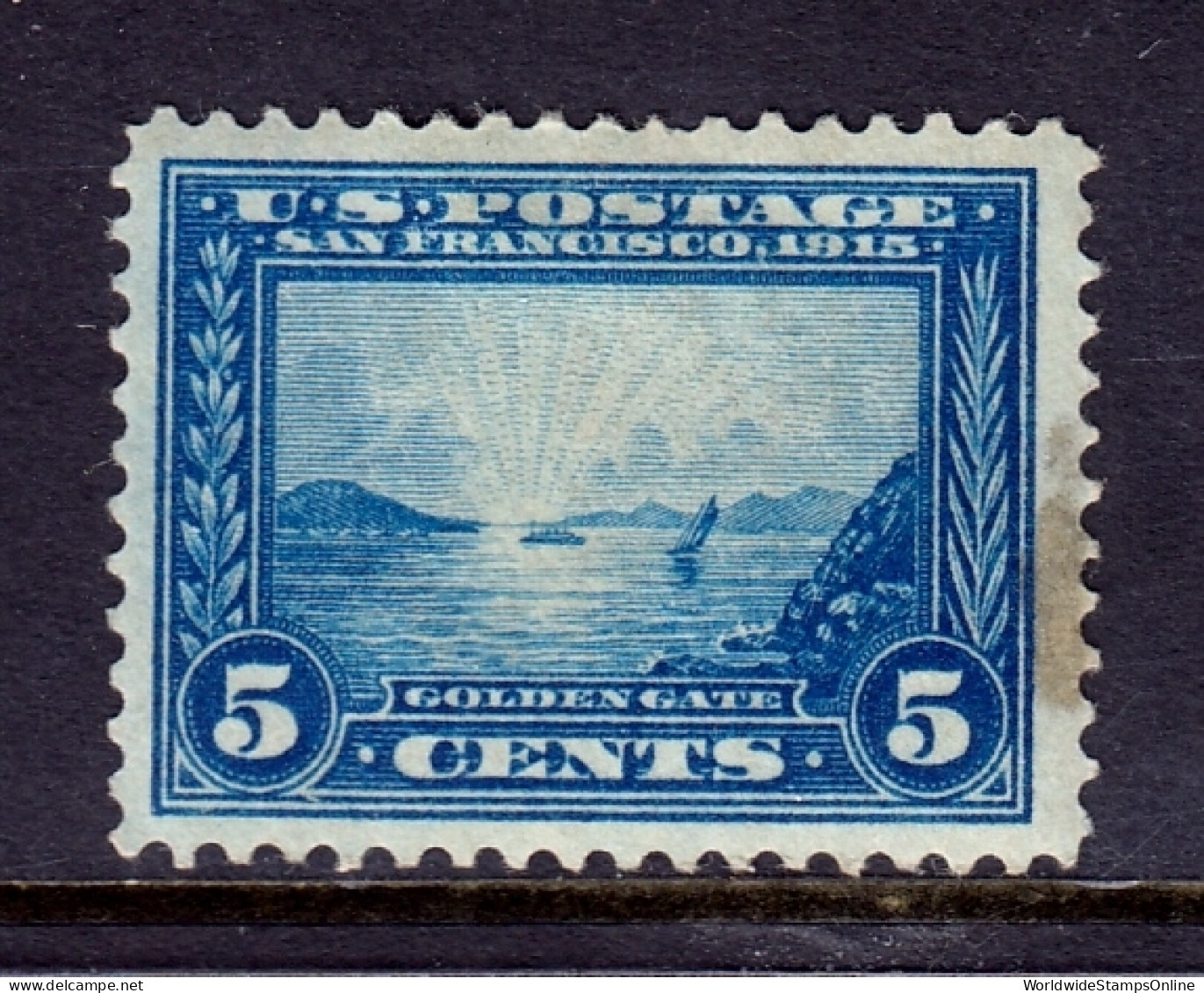 USA - Scott #399 - MH - Stain At Right, Thin - SCV $70 - Ungebraucht