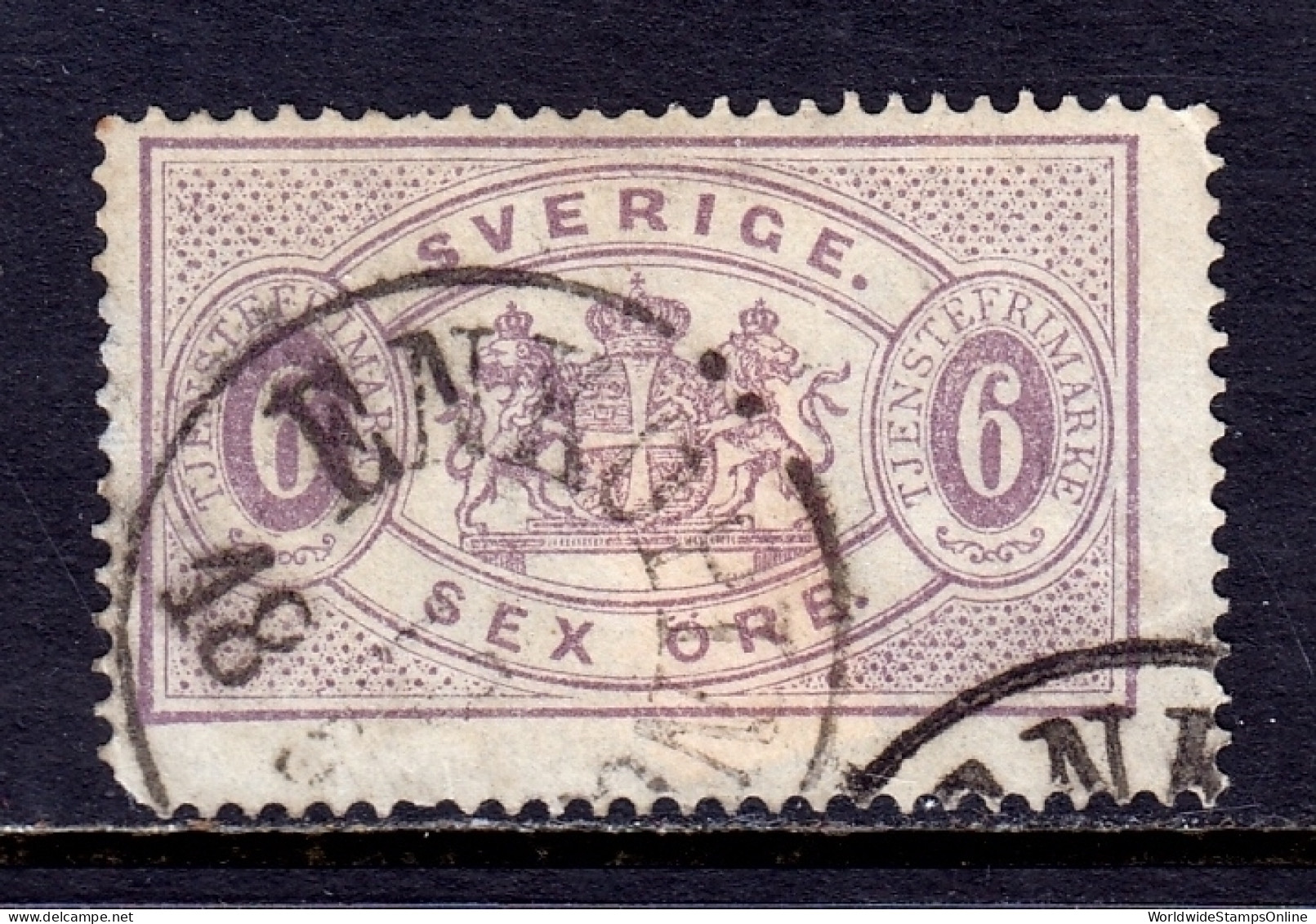 Sweden - Scott #O16a - Used - Rounded Cnr. LL, HH - SCV $65 - Service