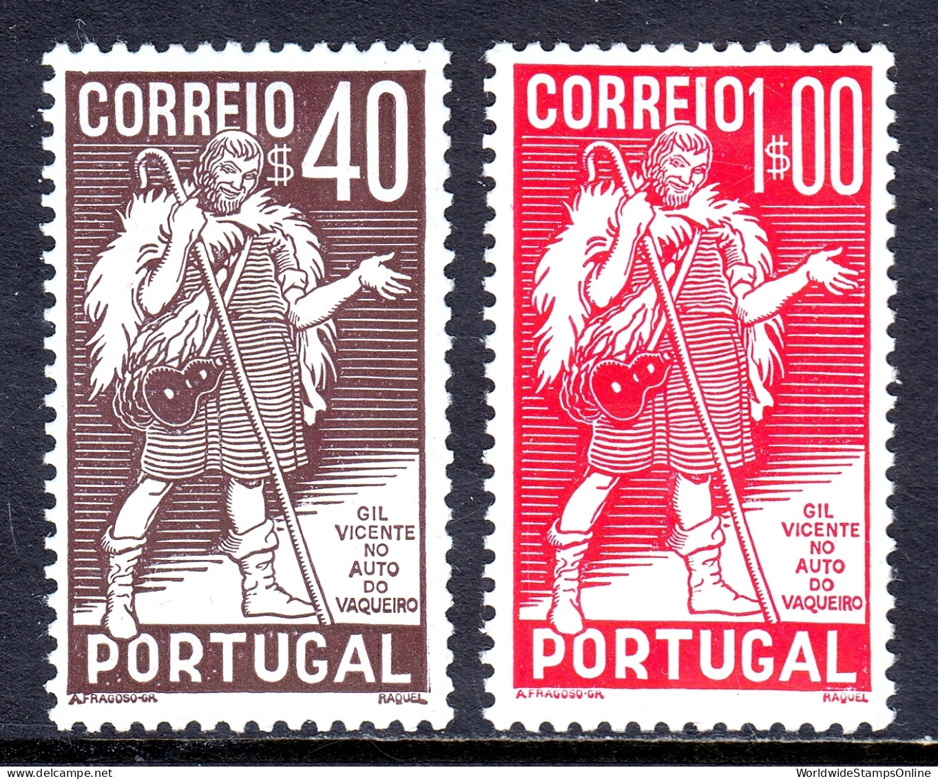 Portugal - Scott #572-573 - MH - Gum Bumps - SCV $12 - Unused Stamps