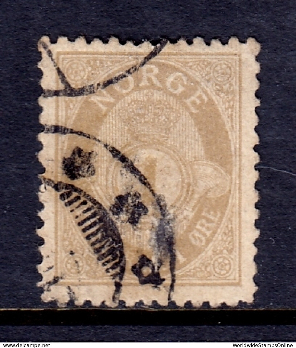 Norway - Scott #47a - Used - Minor Scuff On Front, Pencil/rev. - SCV $45 - Used Stamps