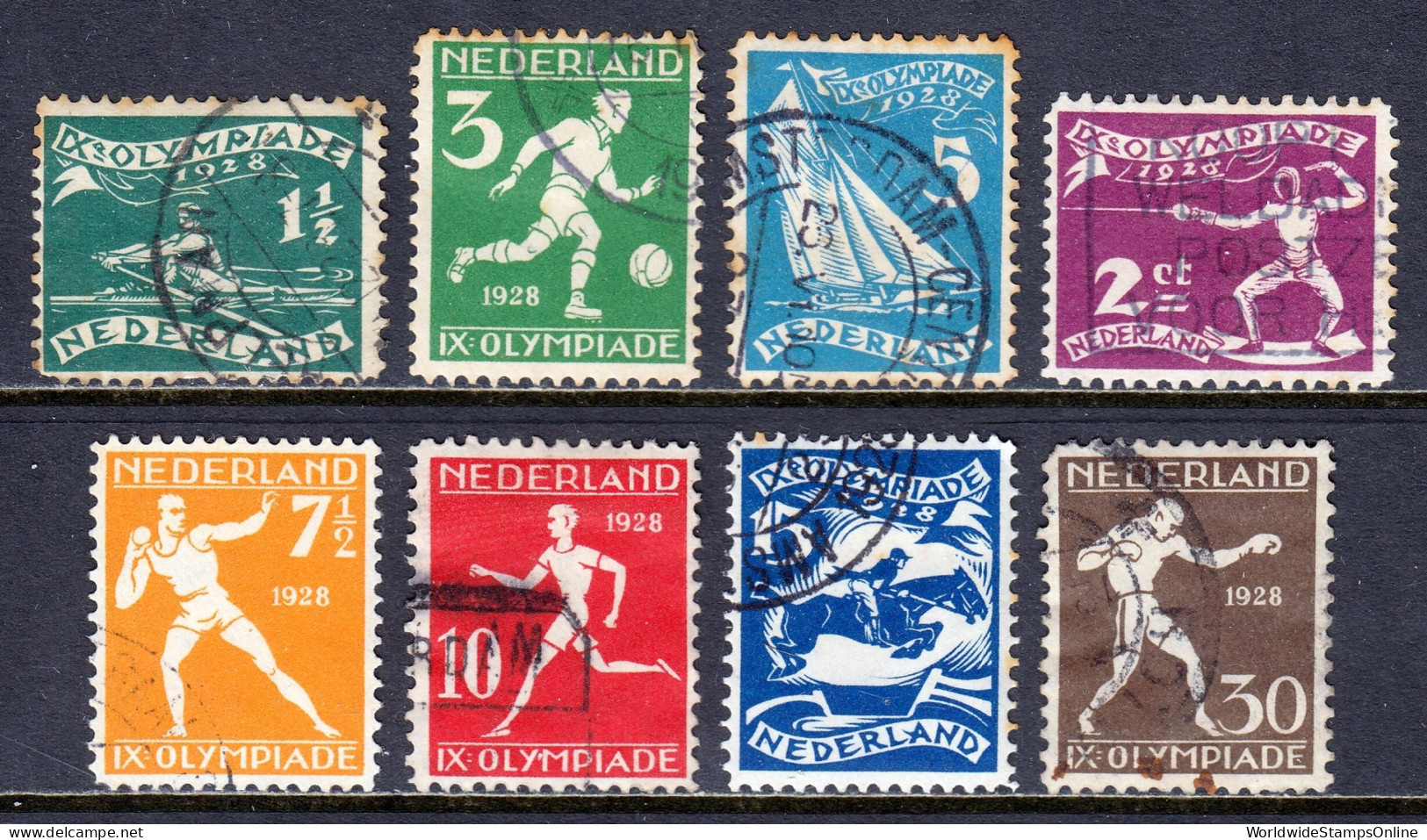 Netherlands - Scott #B25-B32 - Used - See Description - SCV $34 - Used Stamps