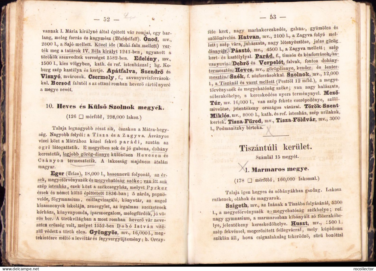 Magyarország Földleirása Irta Kuttner Sándor, 1861, Pest 434SP - Livres Anciens