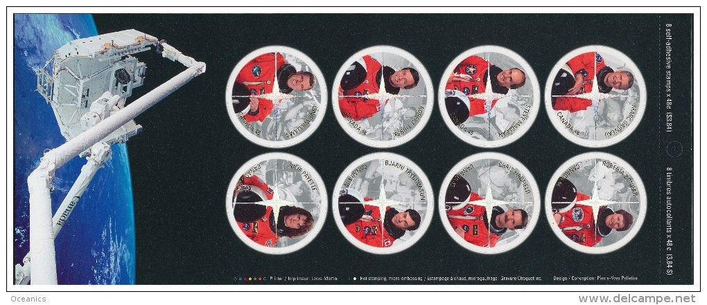 Canada (Scott No.1999 - Astronautes Canadiens / Canadian Astronauts) [**] Carnet / Booklet - NOTE - Unused Stamps