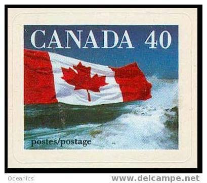 Canada (Scott No.1193 - Drapeau / Flag) [**] Autocollant / Self Adhesive - Usati
