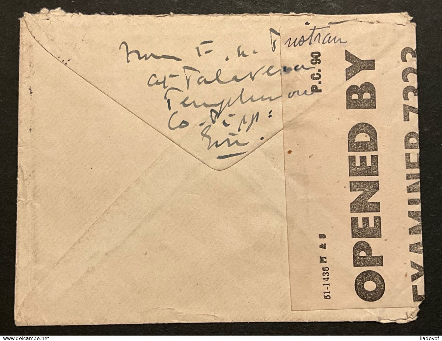 Censor Cover 1943 Teampa... > Kaapstad - Storia Postale