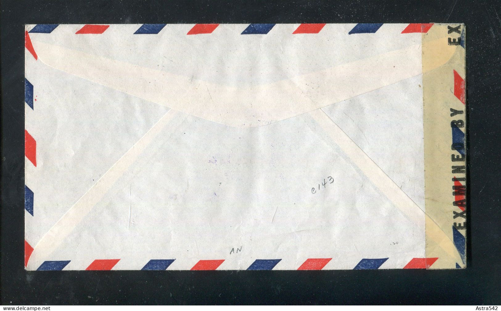 "HONDURAS" 1944, Brief Mit "ZENSUR" (Zensurbanderole) Nach New York (A0206) - Honduras