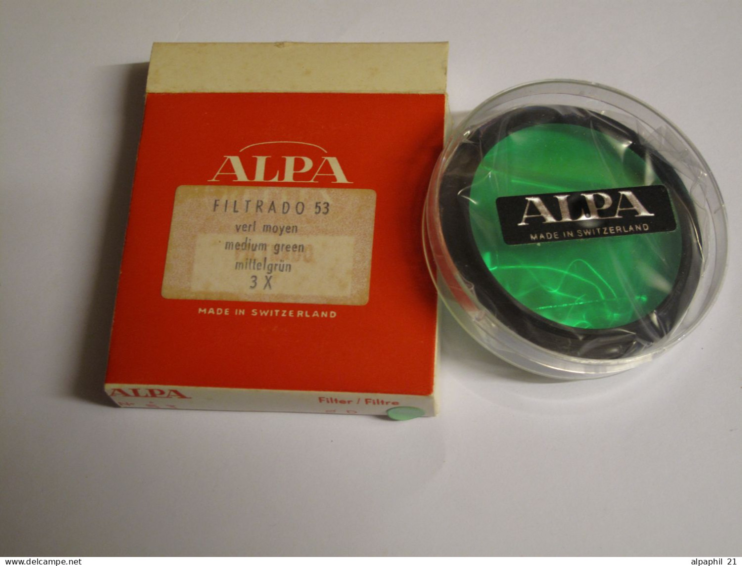 Alpa Reflex Filter, Filtrado Ø D No. 53 (medium Green) - Andere & Zonder Classificatie