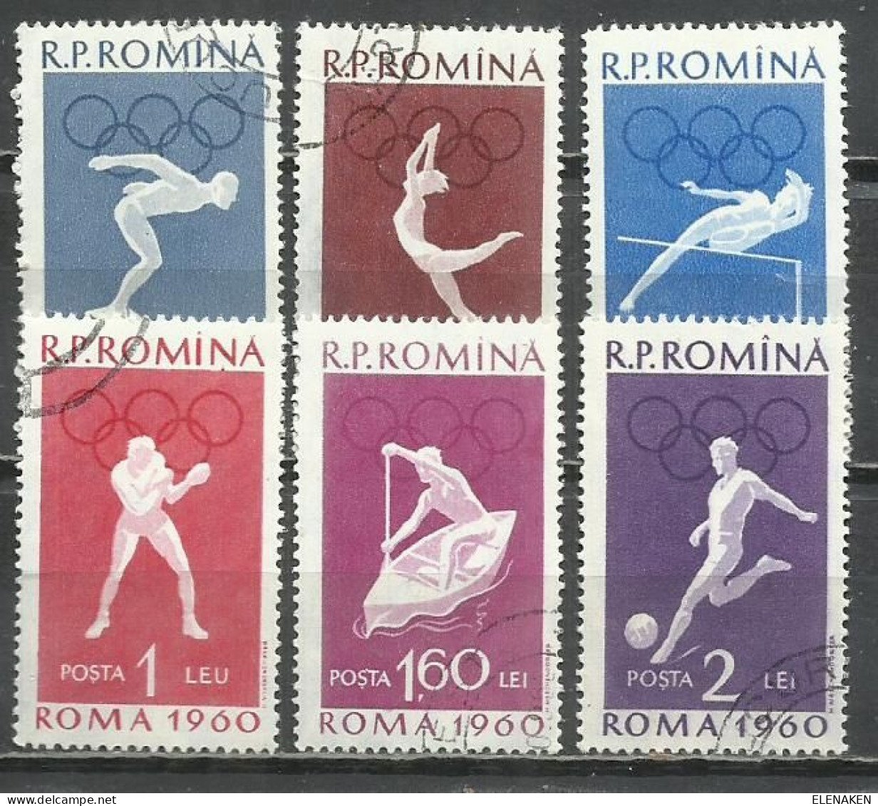 628- RUMANÍA 1720/1725 DEPORTES OLIMPIADAS - Used Stamps