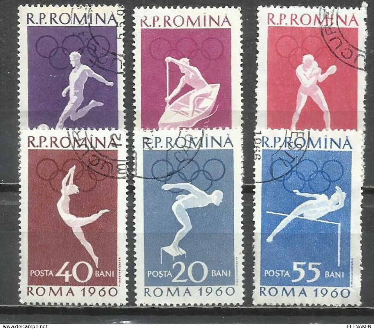 630- RUMANÍA 1720/1725 DEPORTES OLIMPIADAS - Used Stamps