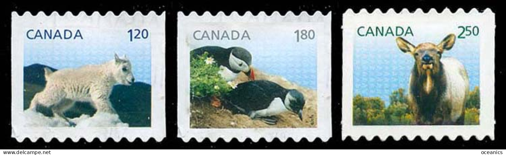 Canada (Scott No.2715-17 - Faune Et Leurs Bébés / Wild Animal's Babies 2014) (**) Série De 3 / Set Of 3 - Unused Stamps