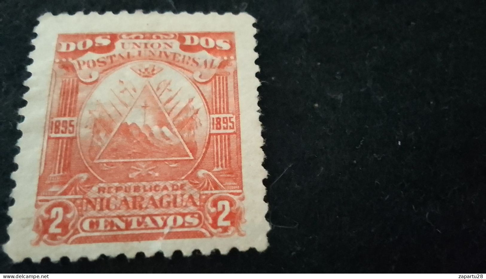 NİARAGUA- 1890-00   2  C.     DAMGASIZ  NOT GOM - Nicaragua