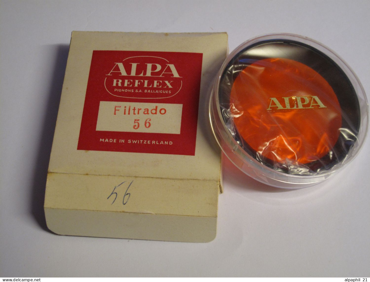 Alpa Reflex Filter, Filtrado Ø D No. 56 (dark Orange) - Andere & Zonder Classificatie