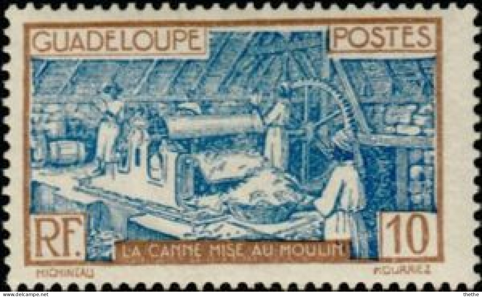 GUADELOUPE - La Canne Mise Au Moulin - Used Stamps