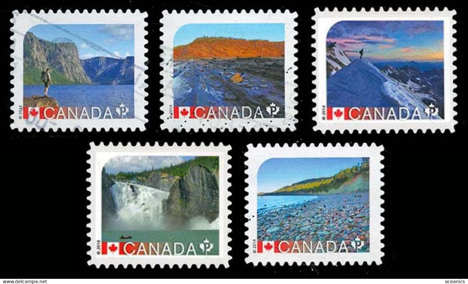 Canada (Scott No.2719-23 - Sites / UNESCO / Sites) (o) - Oblitérés