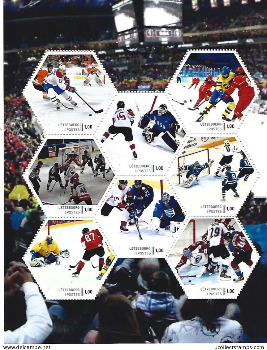 Luxemburg 2024 IJshockey Ice Hockey        Sheetlet     Postfris/mnh/neuf - Unused Stamps