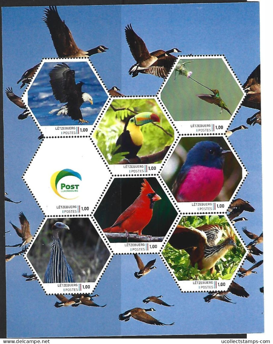 Luxemburg 2024-1 Vogels  Uilen   Sheetlet     Postfris/mnh/neuf - Ungebraucht