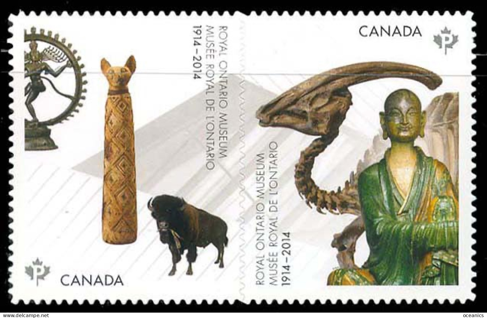 Canada (Scott No.2726a - Musée Royale De L'Ontario / Royal Museum) [**] Die Cut To Shape - Unused Stamps