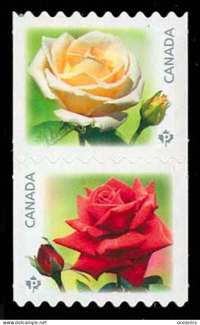 Canada (Scott No.2729a - Roses) [**] Die Cut To Shape - Unused Stamps
