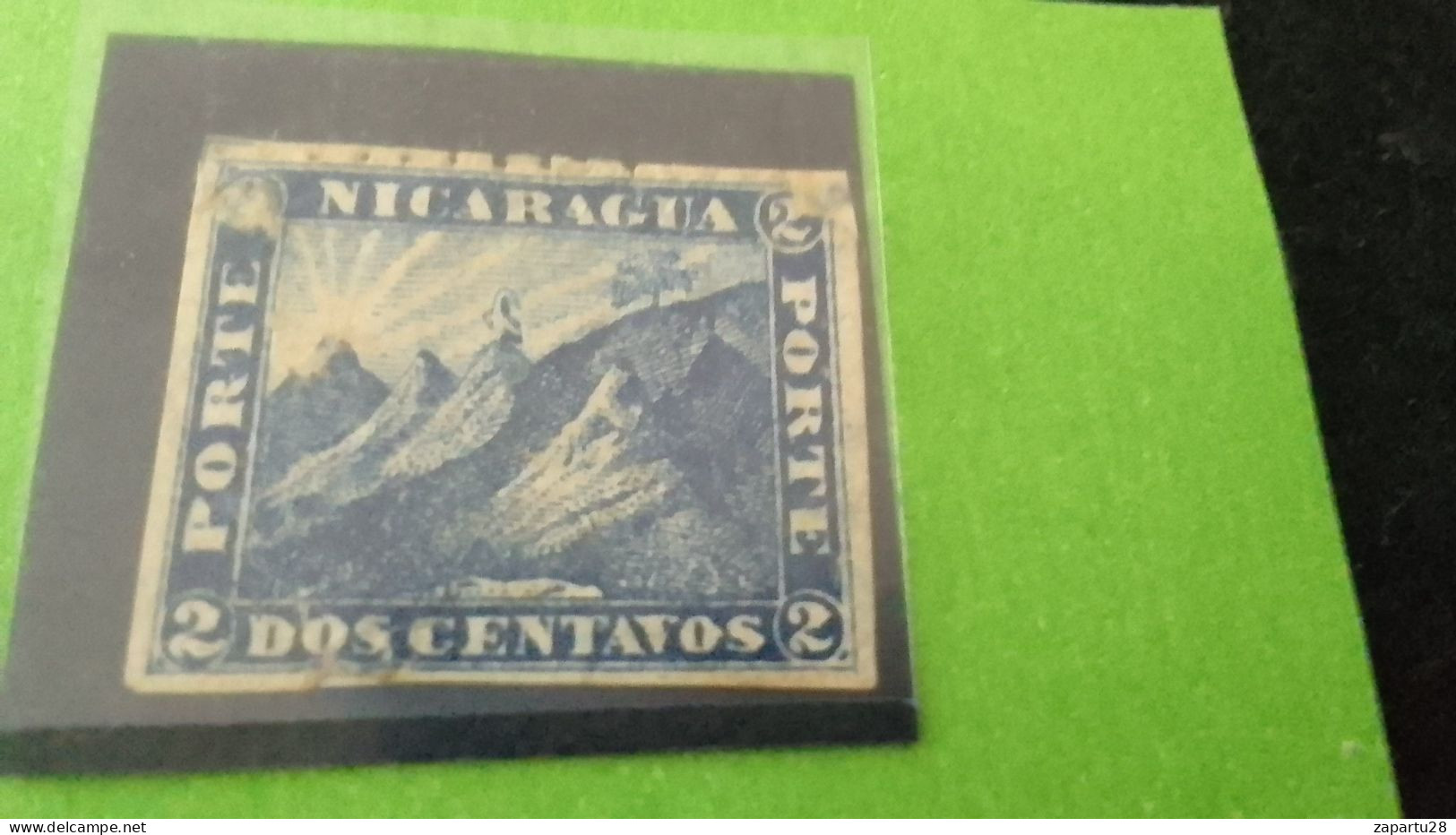 NİARAGUA- 1865-75  2  C.     DAMGALI   DANTELSIZ - Nicaragua