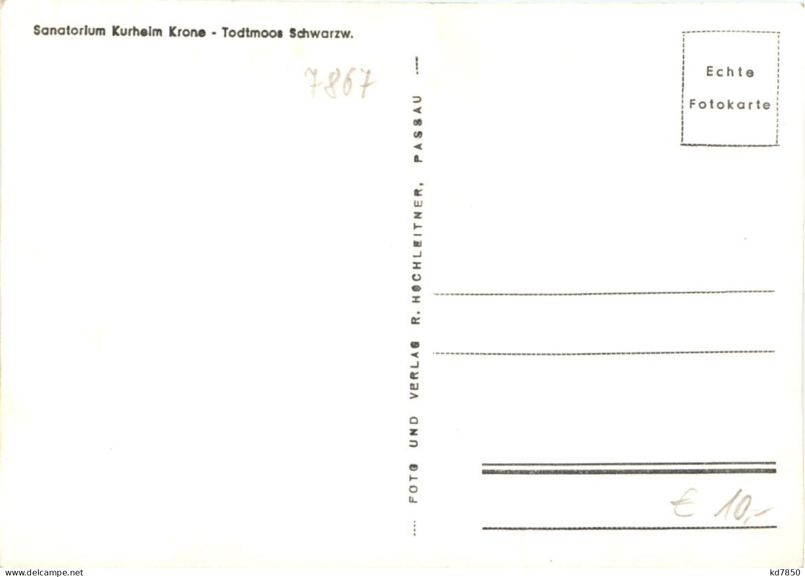 Todtmoos - Sanatorium Kurheim Krone - Todtmoos