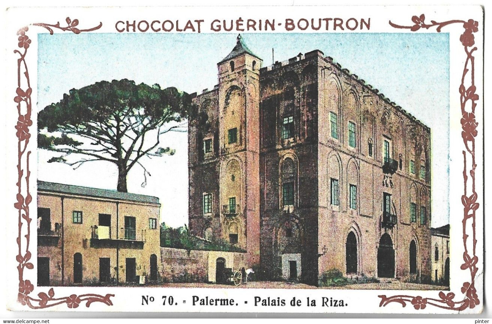 CHROMO - Chocolat GUERIN BOUTRON - N° 70 - PALERME - Palais De La Riza - Guérin-Boutron