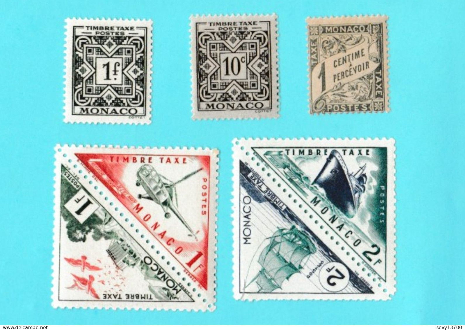 Monaco 7 Timbres Taxe - Neufs - Segnatasse