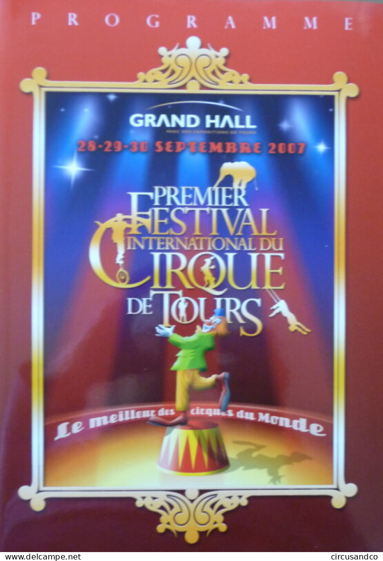 Programme 1er Festival International Du Cirque De Tours 2007 - Collezioni