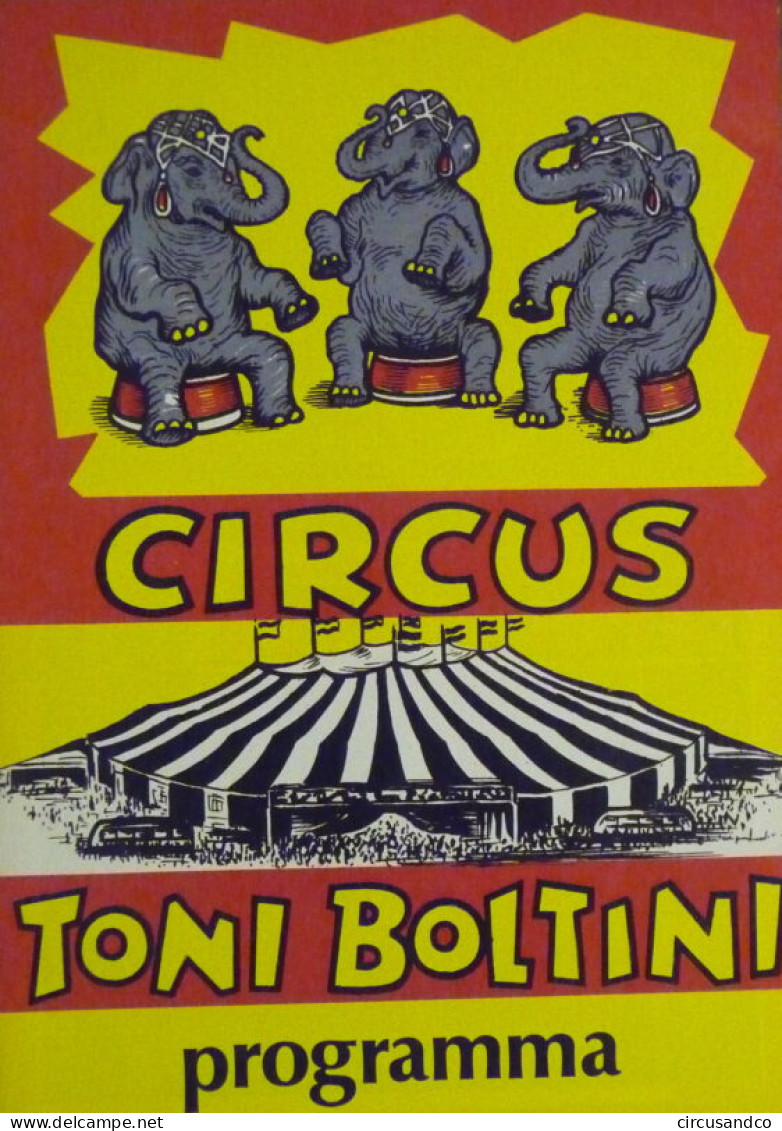 Programme Circus Toni Boltini 1986 - Collezioni