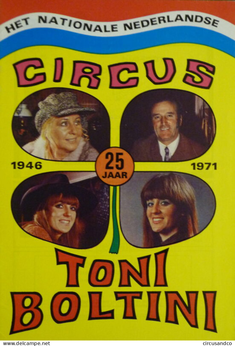 Programme Circus Toni Boltini 1971 - Collezioni