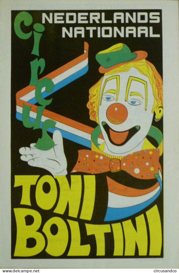 Programme Circus Toni Boltini 1970 - Collezioni