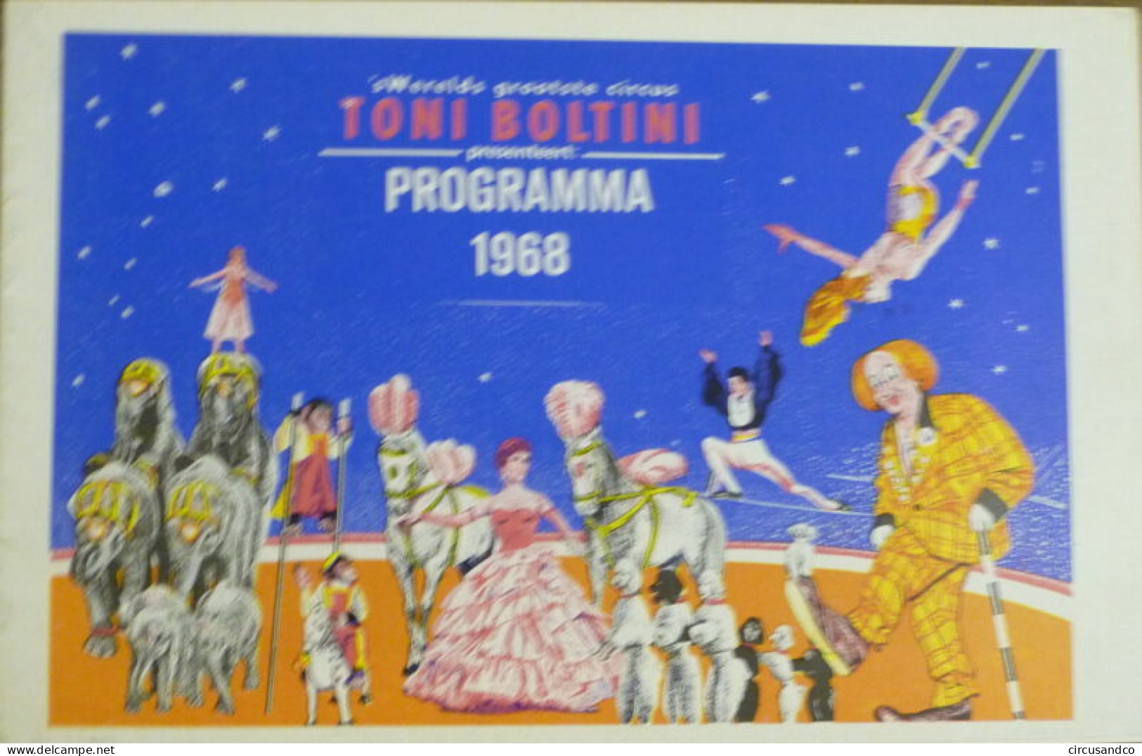 Programme Circus Toni Boltini 1968 - 1 - Collezioni