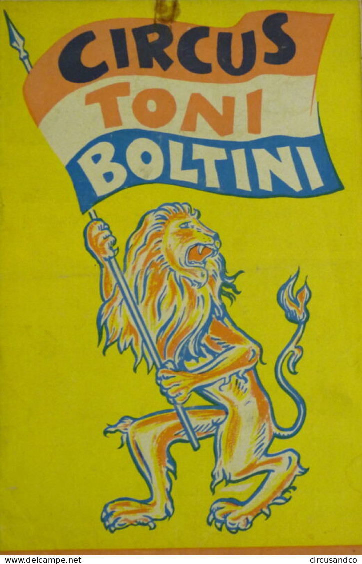 Programme Circus Toni Boltini 1961 - Collezioni