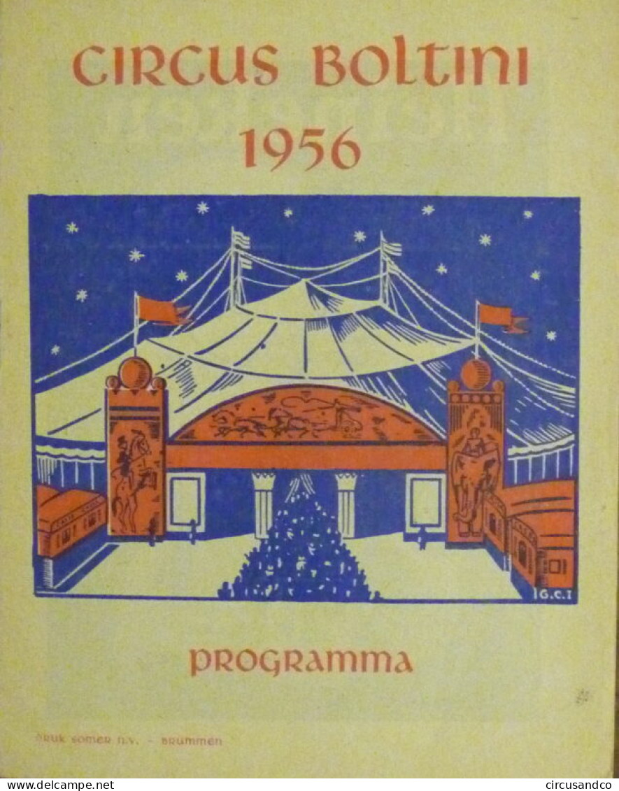 Programme Circus Boltini 1956 - Collezioni