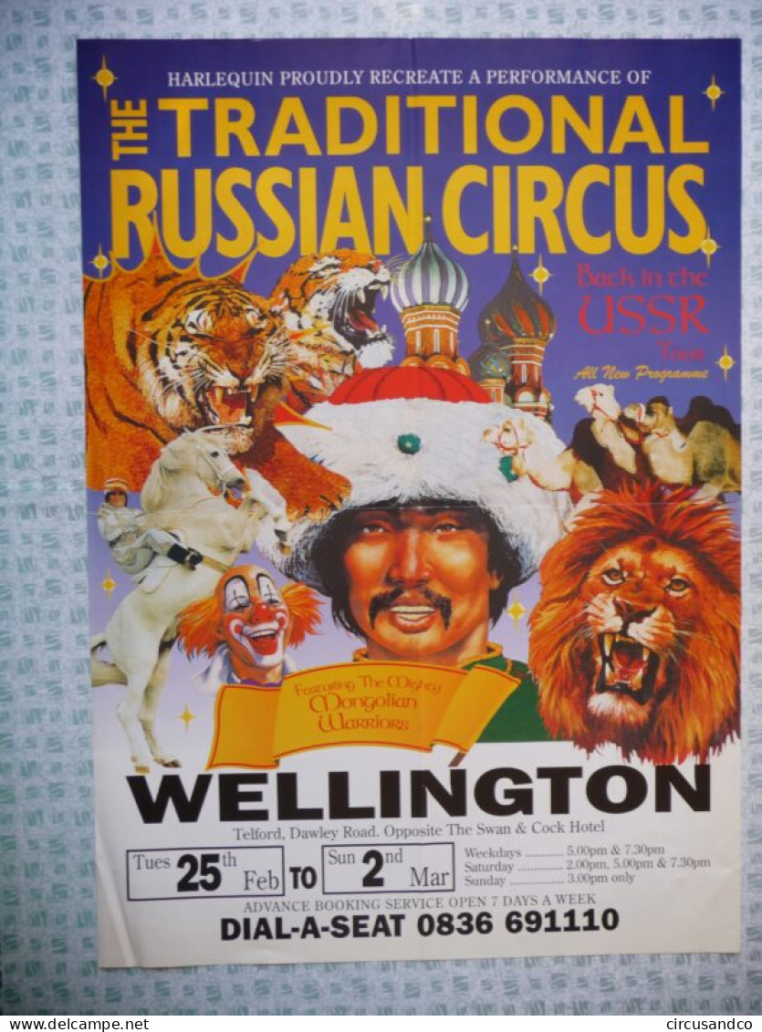 Affiche The Traditional Russian Circus 1997 - Wellington - Collezioni