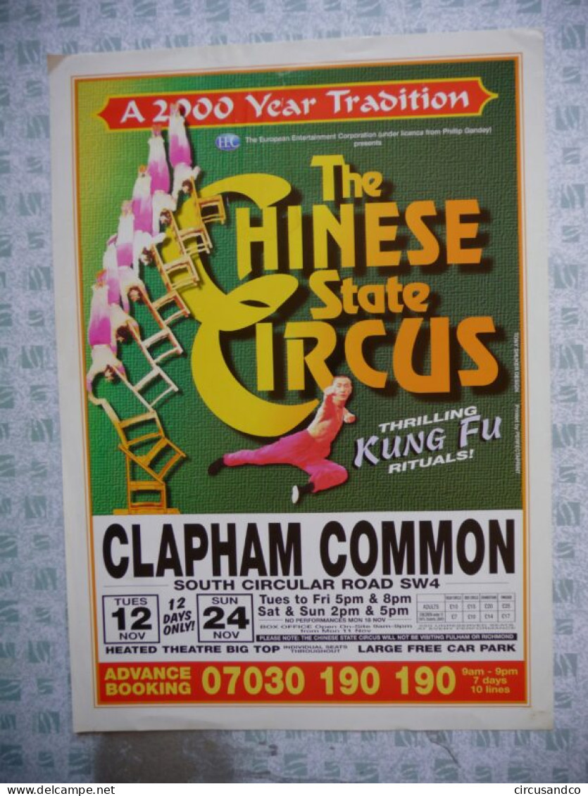 Affiche The Chinese State Circus - Clapham Common - Collezioni