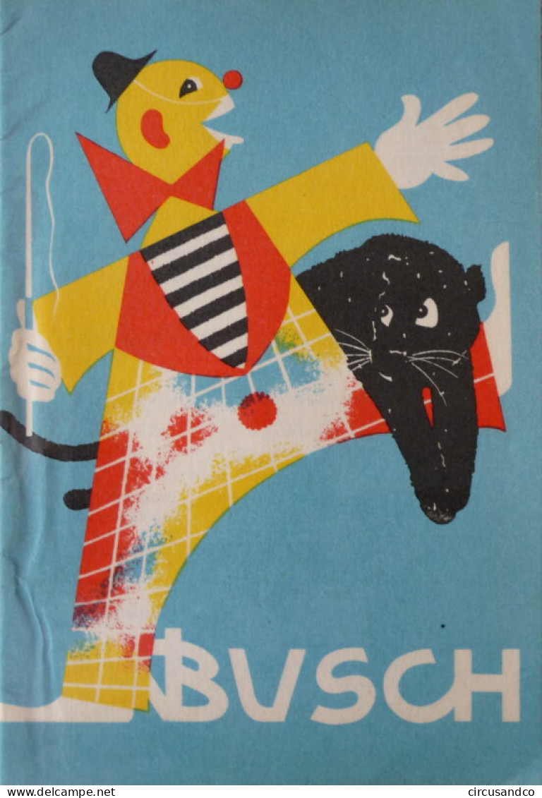 Programme Zirkus Busch 1967 - Tournée Tchécoslovaquie - Prague - Collezioni