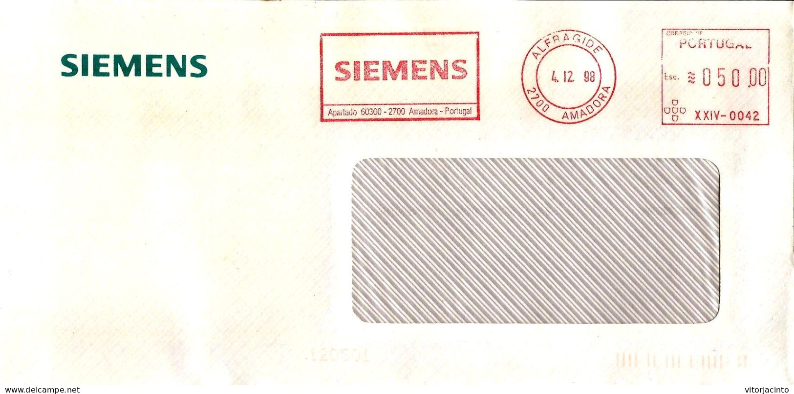 PORTUGAL - Mechanical Franchising With Advertising (SIEMENS) - Lettres & Documents