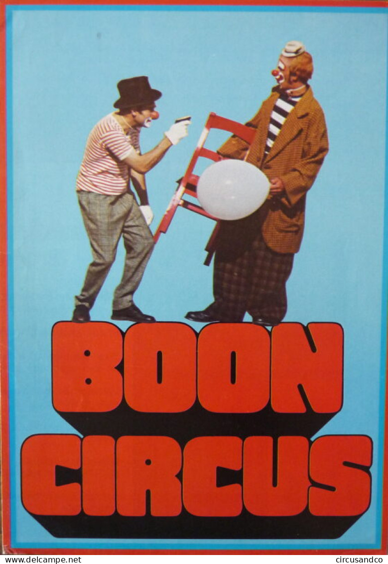 Programme Boon Circus 1980 - Collezioni