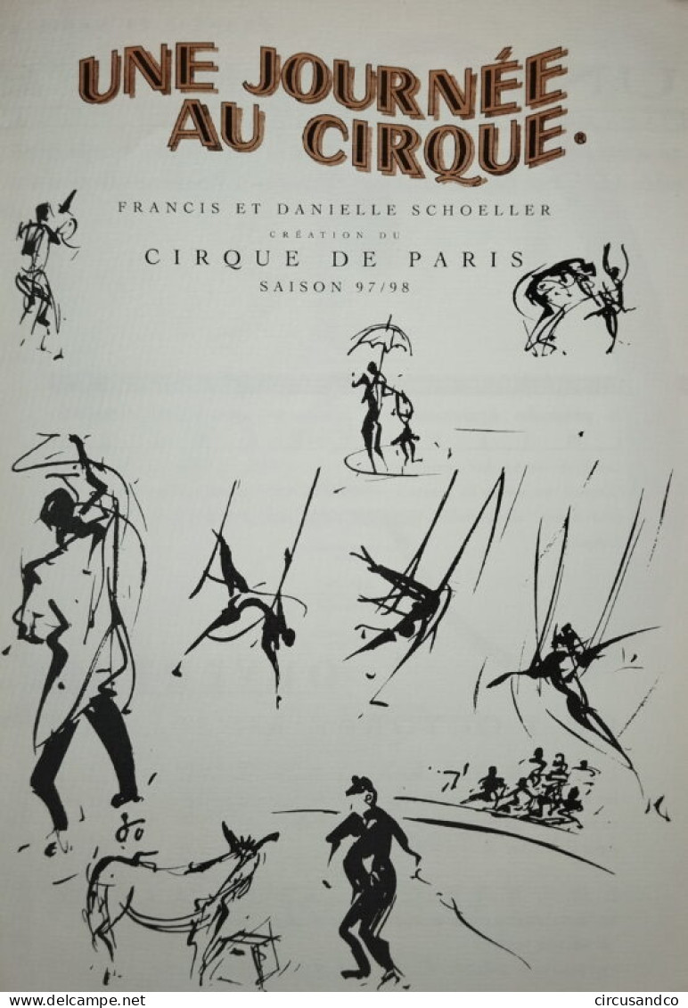 Programme Le Cirque De Paris 1997 - 1998 Version Scolaire - Collezioni