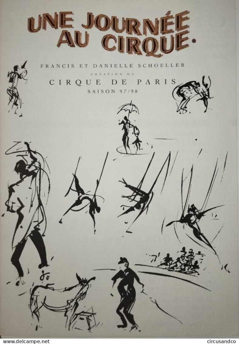 Programme Le Cirque De Paris 1997 - 1998 Version Public - Collezioni